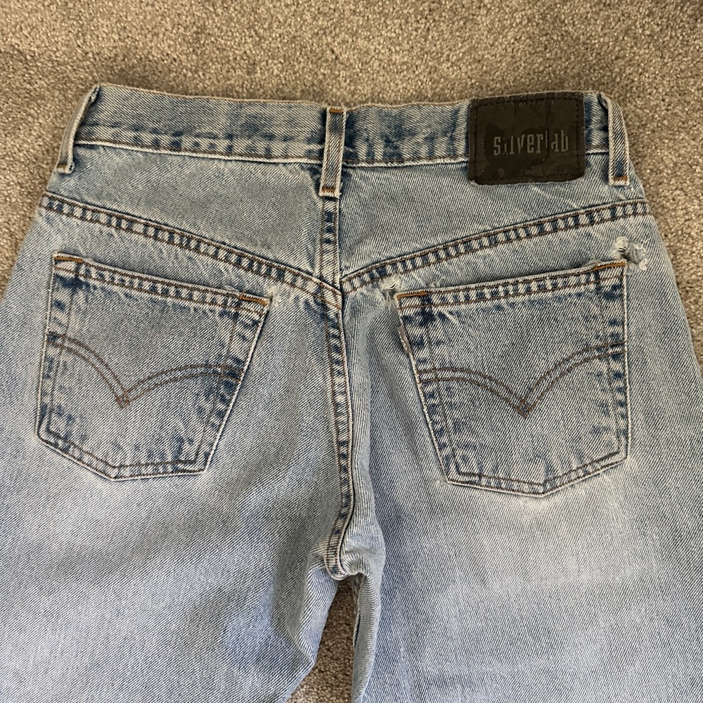 Vintage Levi’s SilverTab 90’s Jeans Light Blue Straight Low Rise Jeans Size 28